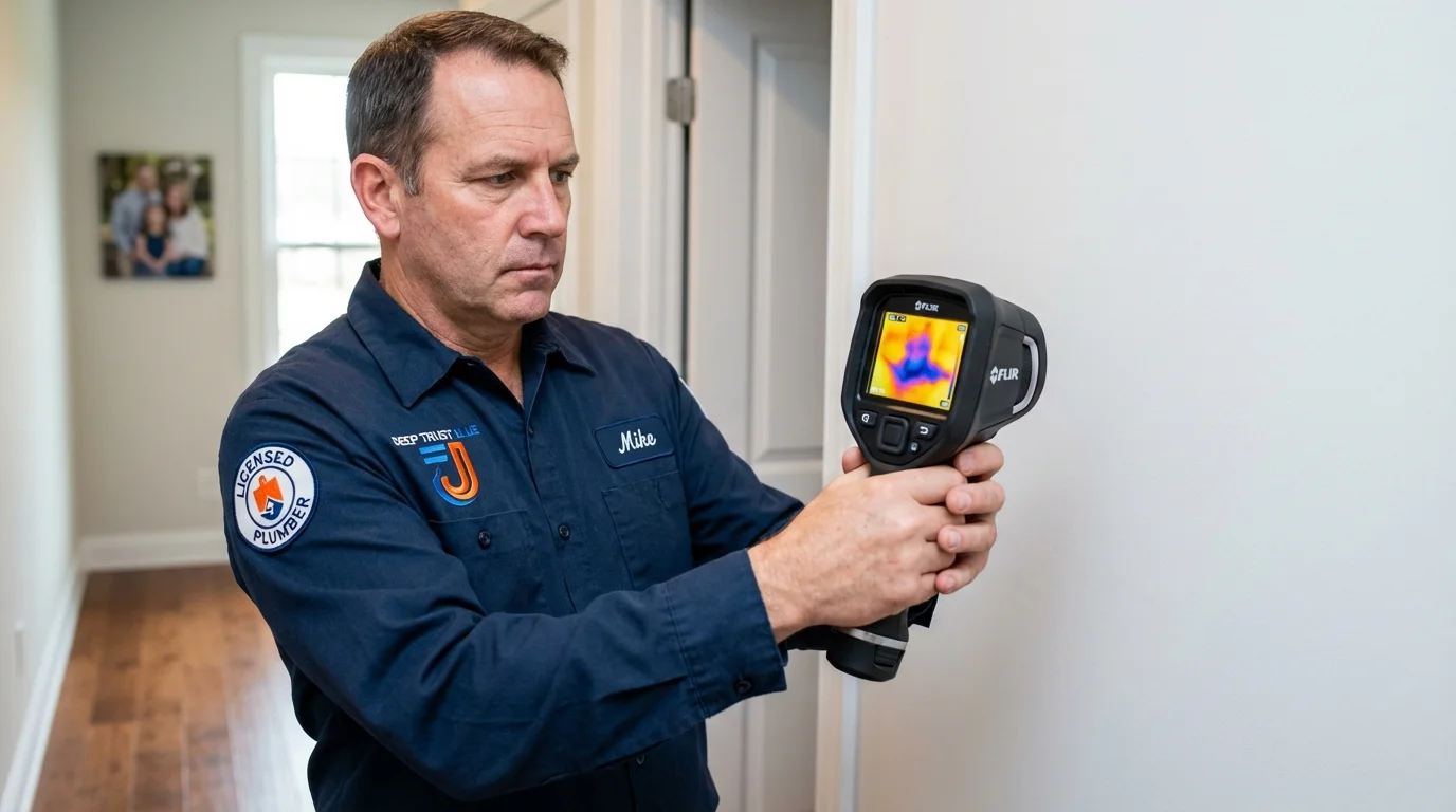 Thermal imaging leak detection by Johns Plumbing LLC in Bear